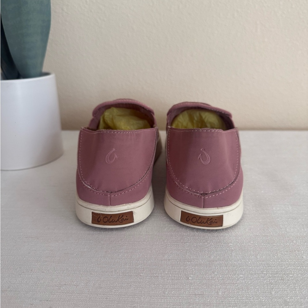 Olukai Pehuea Mauve Slip-On Mesh 2-Way Casual Sneakers - Picture 7 of 12